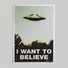 Póster "I want to believe" (a color) X XENO POP