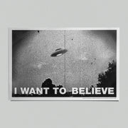 Póster "I want to believe" (horizontal) X XENO POP