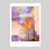 LAMASQWERTY | Print A3 "Sagrada Familia en llamas"
