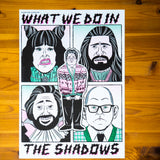 Print A4 "What we do in the shadow" X LA LLAMA STORE & NÚRIA JUST