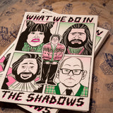 Print A4 "What we do in the shadow" X LA LLAMA STORE & NÚRIA JUST