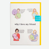 Postal "Why I love my friends" X OHH DEER UK + EU