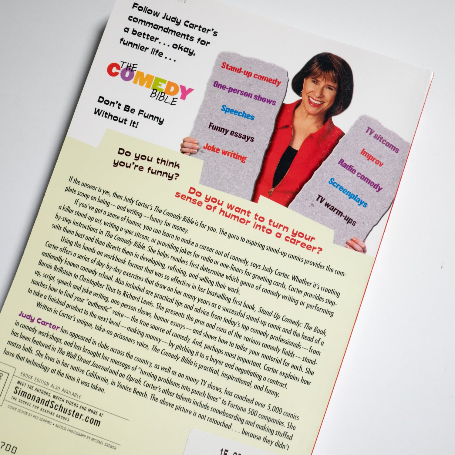 JUDY CARTER | The Comedy Bible – La Llama Store