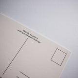 ALMACÉN DE ANÁLISIS | Postal "Básicamente, el asunto consiste en estar a la altura poética de las circunstancias".