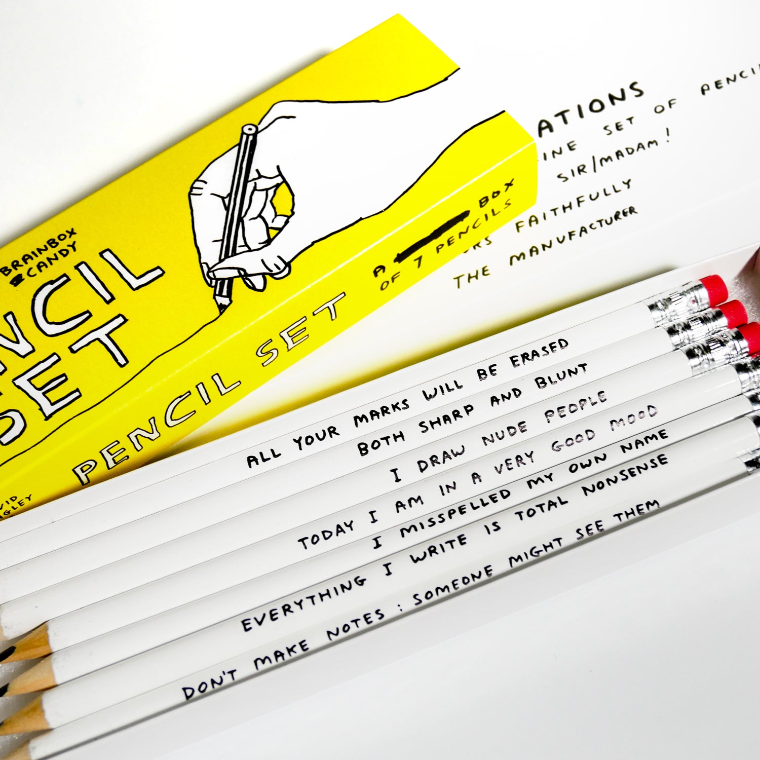 Kit de 7 lápices x DAVID SHRIGLEY