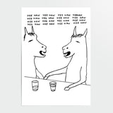 Postal "Hee Haw Hee Haw" x DAVID SHRIGLEY