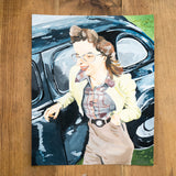 CLARA S. PROUS | Original "Señora con gafas sobre coche"