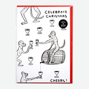 Postal "Celebrate Christmas. Cheers!" x DAVID SHRIGLEY