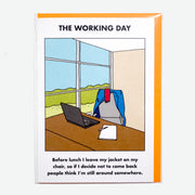 MODERN TOSS | Postal de 'The Working Day' (Jacket on chair)