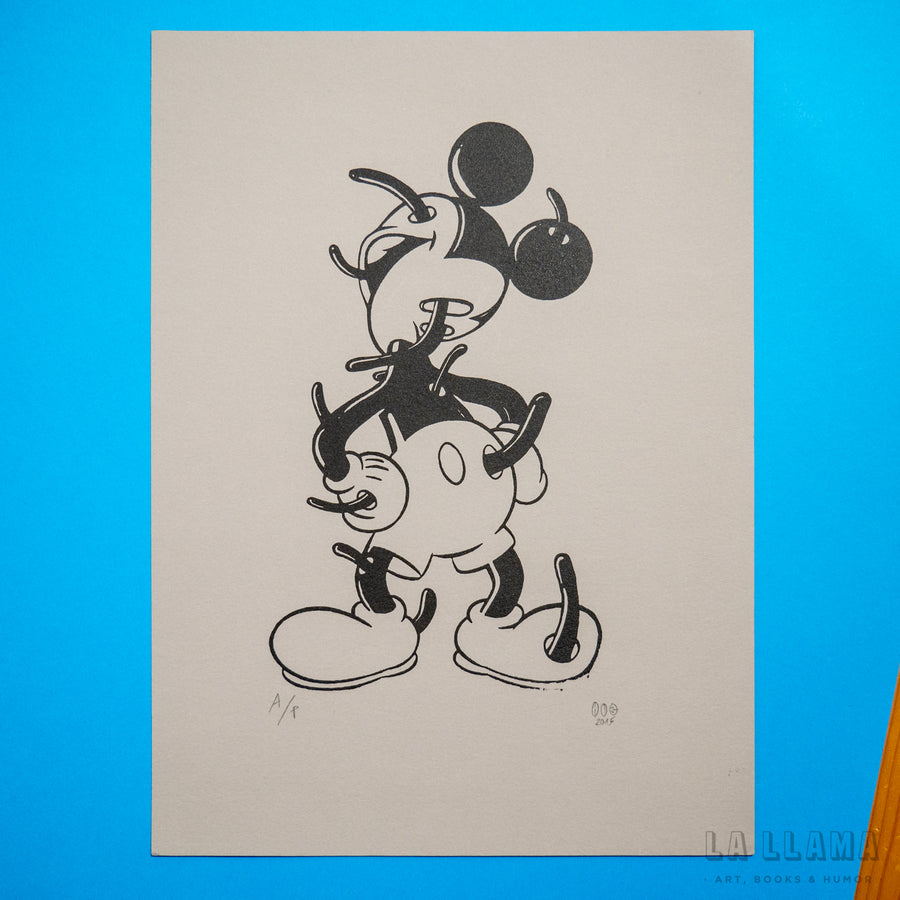 HÉCTOR VENTURA | Serigrafía Mickey Mouse cartón gris