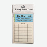 Tarjetas de Biblioteca "To Due List" Vintage