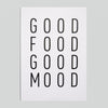Postal "Good food good mood"