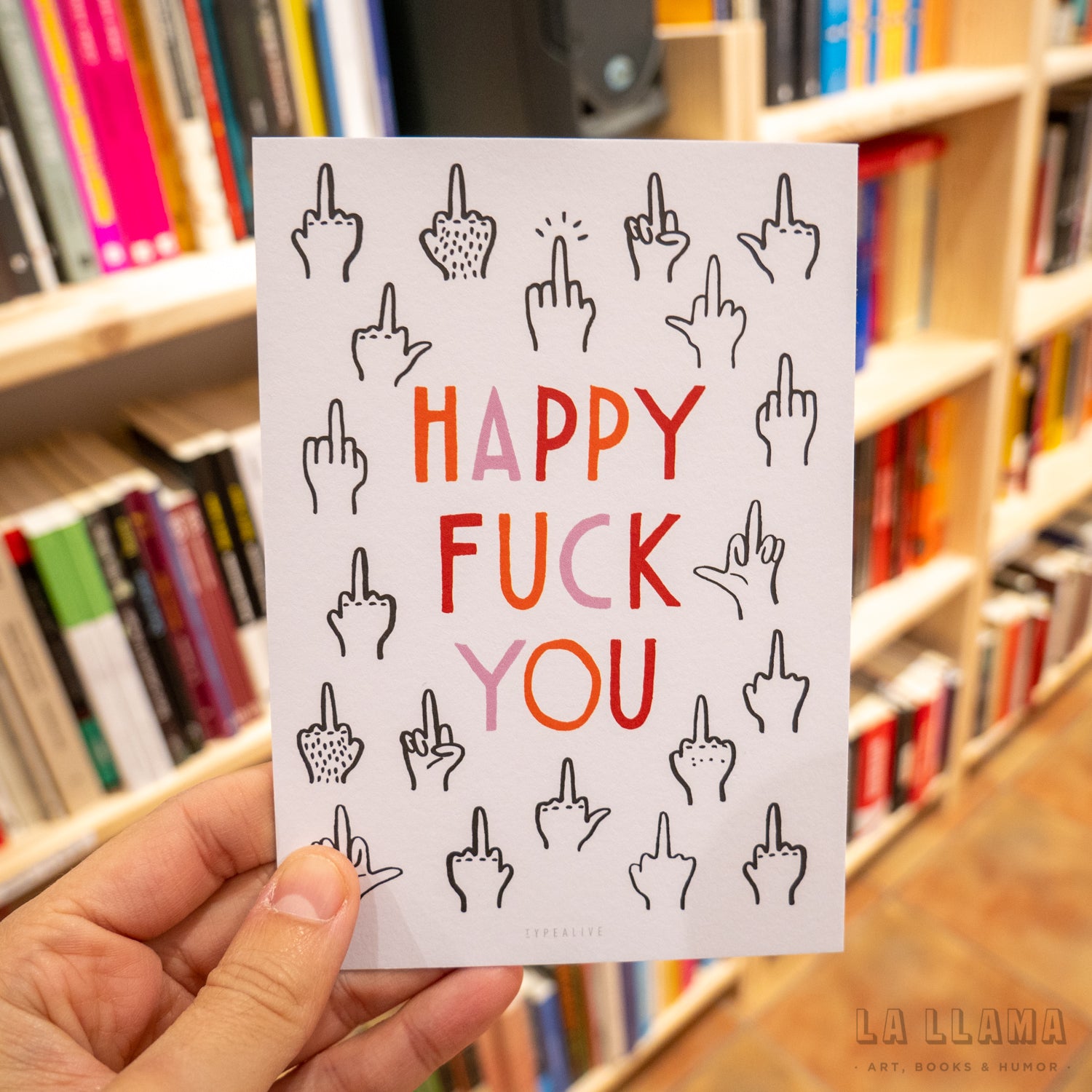 Postal "Happy fuck you"