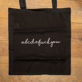 Tote bag "Abcdefuckyou"