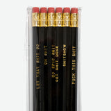 Kit 6 Lápices Negro "Shit"