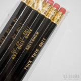 Kit 6 Lápices Negro "Shit"