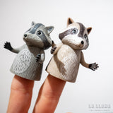 Mapache para dedos