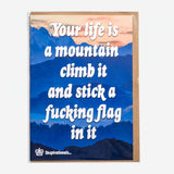 MODERN TOSS | Postal "Your life is a mountain climb it"