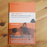 NORA EPHRON | No me acuerdo de nada