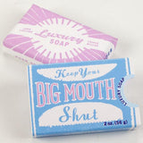 Jabón pasivo agresivo: "Keep your big mouth shut"