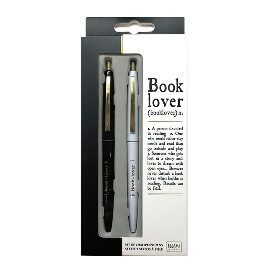 Set de 2 bolígrafos Booklover