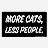 Pegatina vinilo "More CATS, less people" X EPHEMERA