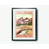 Póster A4 "Twin Peaks - Washington" X LEFT OF THE DIAL