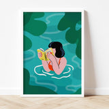 SARA MARCOS | Print Chica leyendo "Lolita"